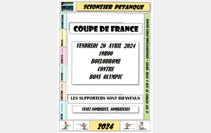 COUPE DE FRANCE 2024 - LE 26 AVRIL 2024