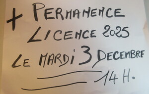 PERMANENCE LICENCE SUPPLEMENTAIRE 