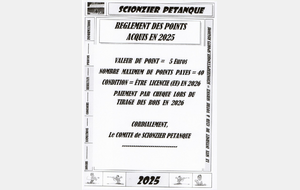 PAIEMENT DES POINTS 2025