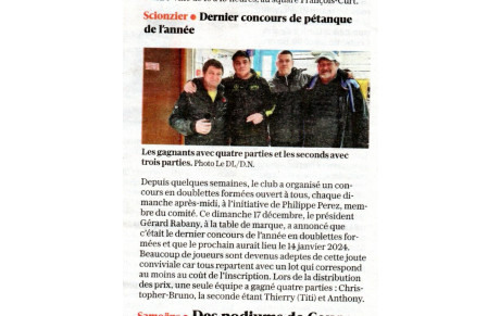 LA PRESSE DU 20 DECEMBRE 2023