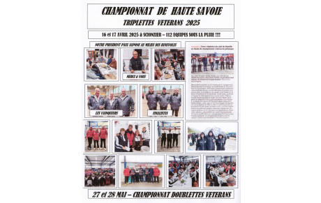 CHAMPIONNAT DE HAUTE SAVOIE TRIPLETTES VETERANS 2025